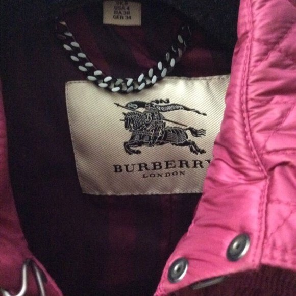 Burberry London Quilted Jacket Belted Motorcycle 4 - Picture 5 of 8